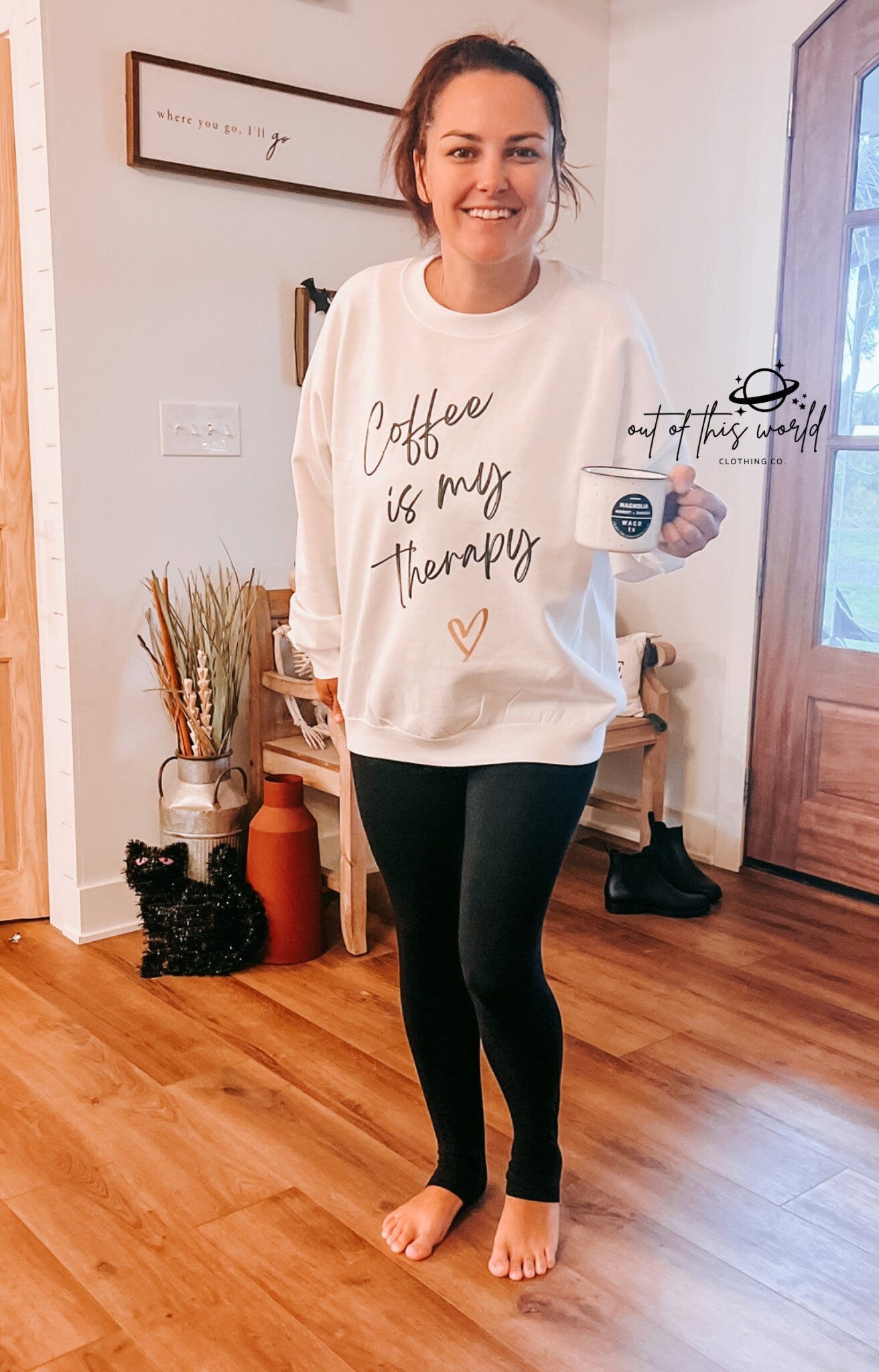 Coffee Is My Therapy dtf, sublimation or custom apparel