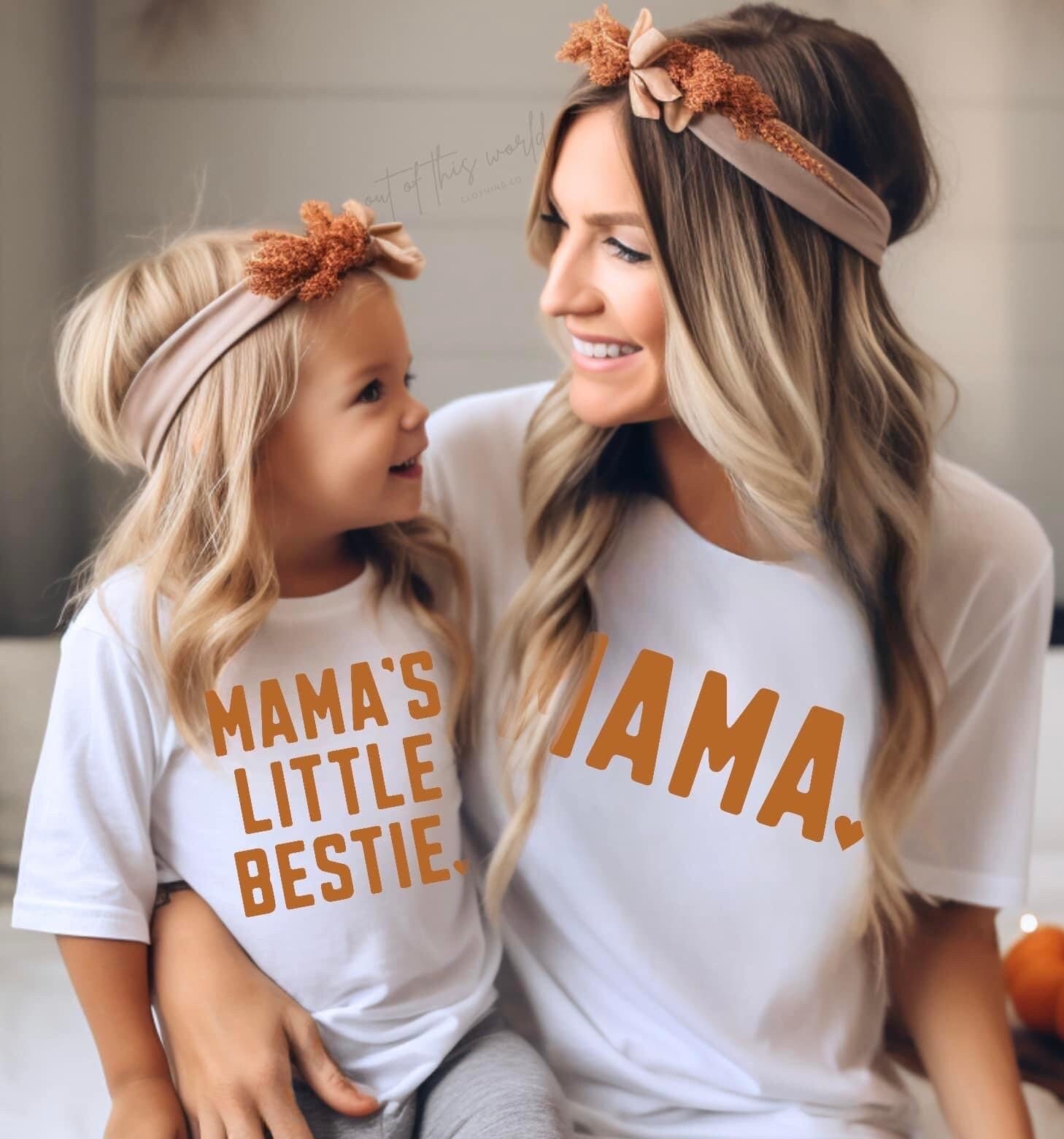 Mama, Mamas lil bestie, Mental Health Awareness, mama and me matching design, Valentine’s Day tee, mama mini matching tshirt,