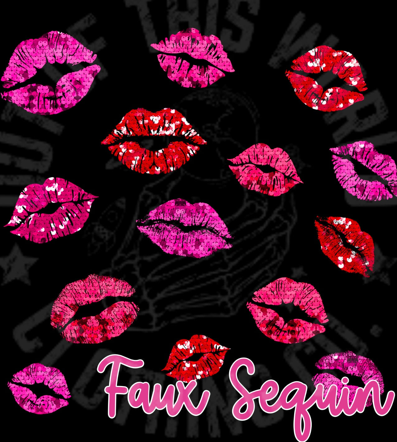 Faux sequin lips Png, sequin lips Png, sequins Png, Valentine’s Day Png, Valentine’s Day Gift, glitter Png, faux sequin digital download