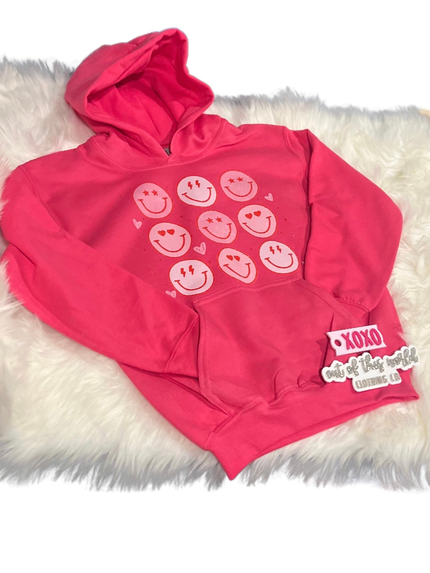 Pink Happy Design, trendy sweatshirt, Mental Health Awareness, on Wednesdays we wear pink, Valentine’s Day design, mama mini,
